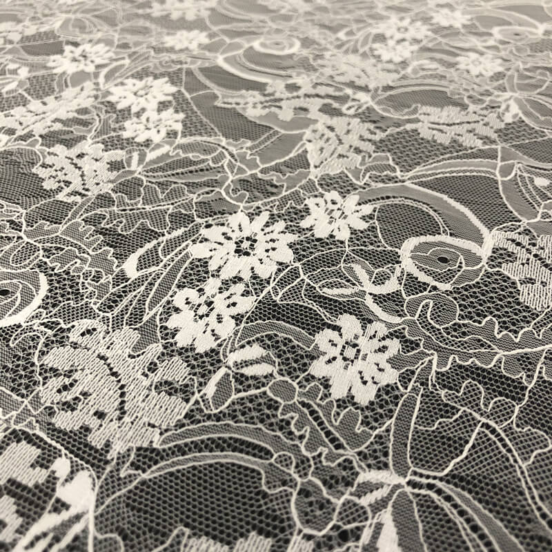 Lace Fabric White Bridal Nylon for Bridal Wholesale Supplier 4